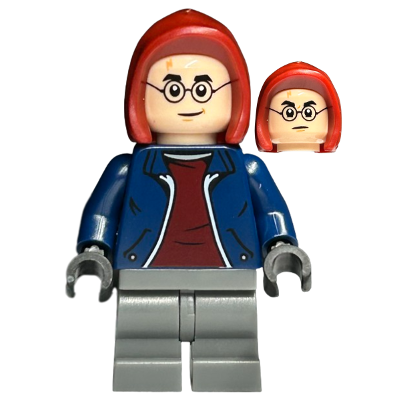 [TOY.CHAN] LEGO 樂高 74528 深紅色 兜帽 光滑 素色-細節圖2