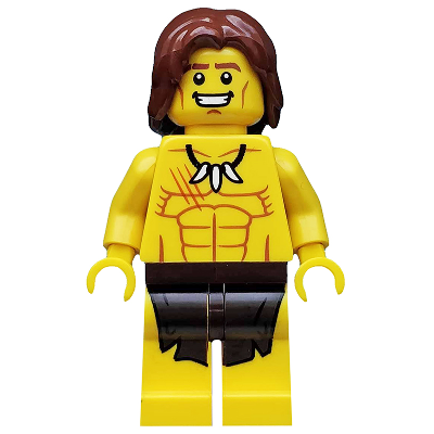 [TOY.CHAN] LEGO 樂高 88283 紅棕色 頭髮 中長波浪 中分 凌亂髮型-細節圖2