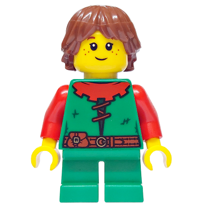 [TOY.CHAN] LEGO 樂高 92746 紅棕色 頭髮 凌亂層次髮型-細節圖3