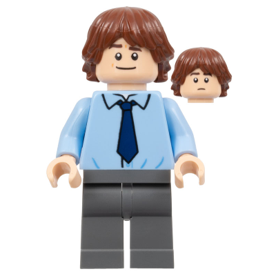 [TOY.CHAN] LEGO 樂高 92746 紅棕色 頭髮 凌亂層次髮型-細節圖4