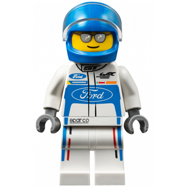 [TOY.CHAN] LEGO 樂高 2446 藍色 頭盔 機車頭盔 安全帽-細節圖2