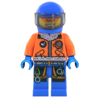 [TOY.CHAN] LEGO 樂高 2446 藍色 頭盔 機車頭盔 安全帽-細節圖3