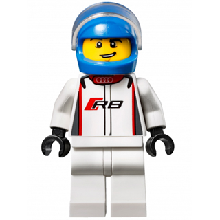 [TOY.CHAN] LEGO 樂高 2446 藍色 頭盔 機車頭盔 安全帽-細節圖4