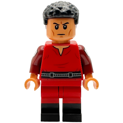 [TOY.CHAN] LEGO 樂高 3626pb2651 膚色 頭部 黑眉 深橘臉紋 下巴凹痕 嚴肅表情-細節圖3
