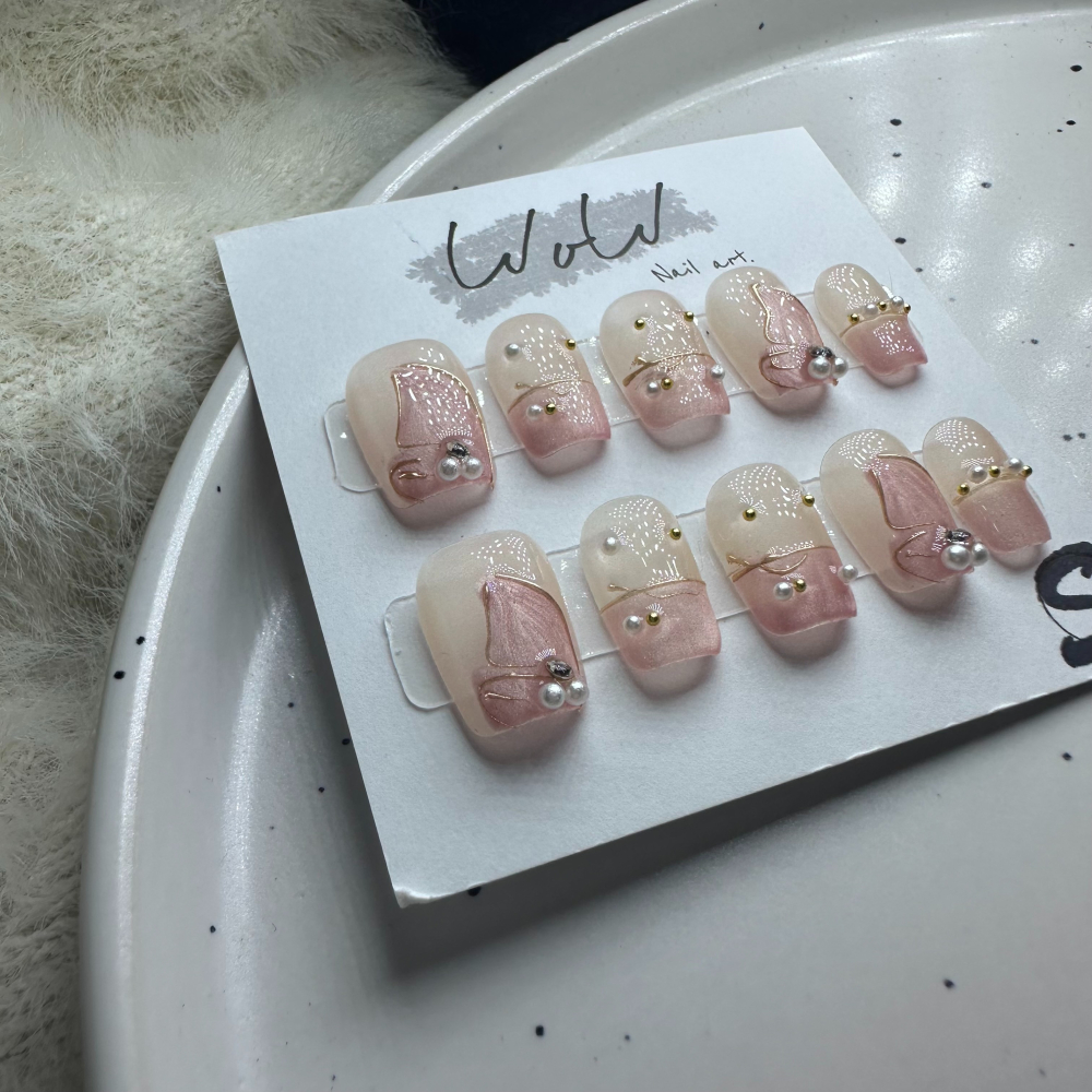 【𝓦𝓸𝓦】台灣出貨 手工穿戴甲 美甲貼片 穿戴甲 指甲貼片 甲片 指甲 美甲 美甲 美甲貼 光療美甲 小紅書-細節圖3