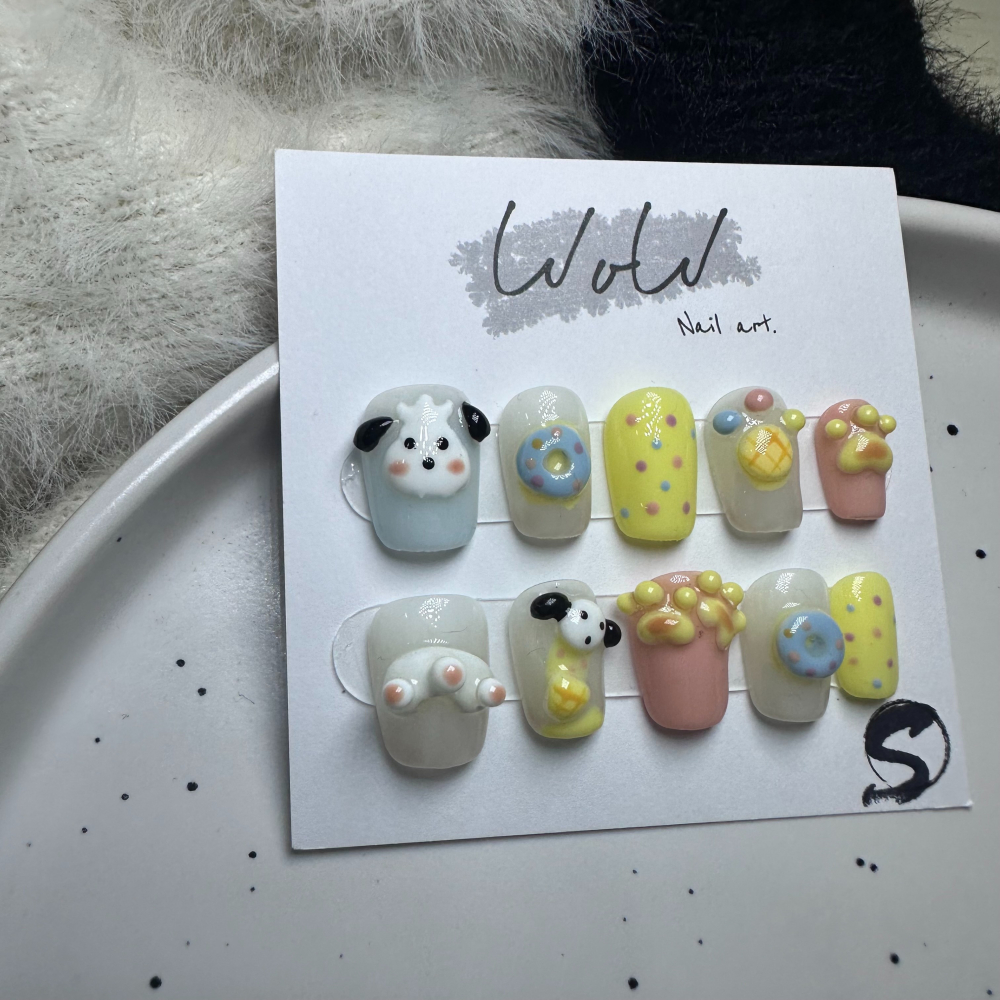 【𝓦𝓸𝓦】台灣出貨 手工穿戴甲 美甲貼片 穿戴甲 指甲貼片 甲片 指甲 美甲 美甲 美甲貼 光療美甲 小紅書-細節圖2