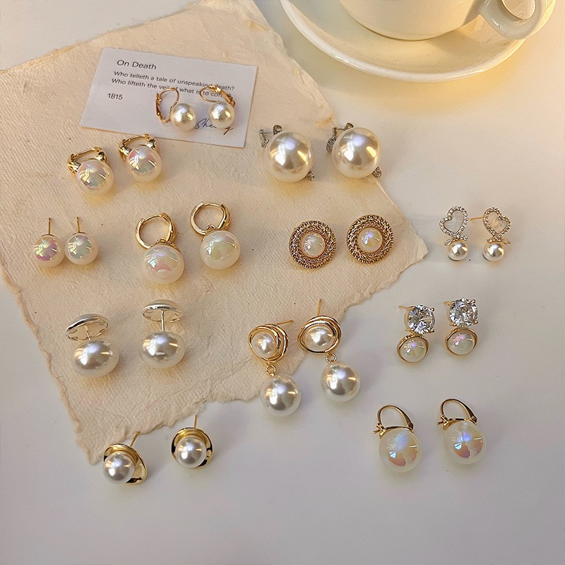 S925銀針百搭氣質網紅款耳釘小巧耳墜耳環-細節圖2