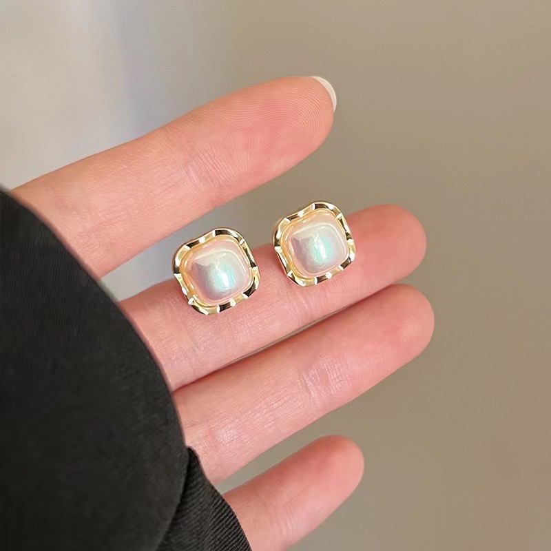 S925銀針百搭氣質網紅款耳釘小巧耳墜耳環-規格圖3