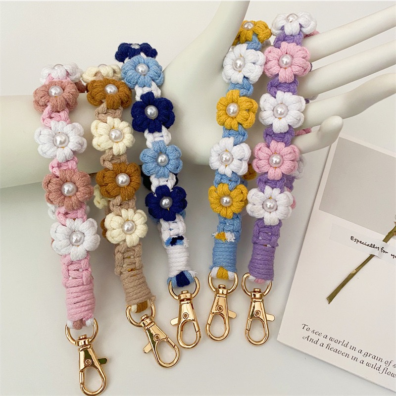 手工編織彩色可調節 手機防丟繩 手機掛繩-細節圖2