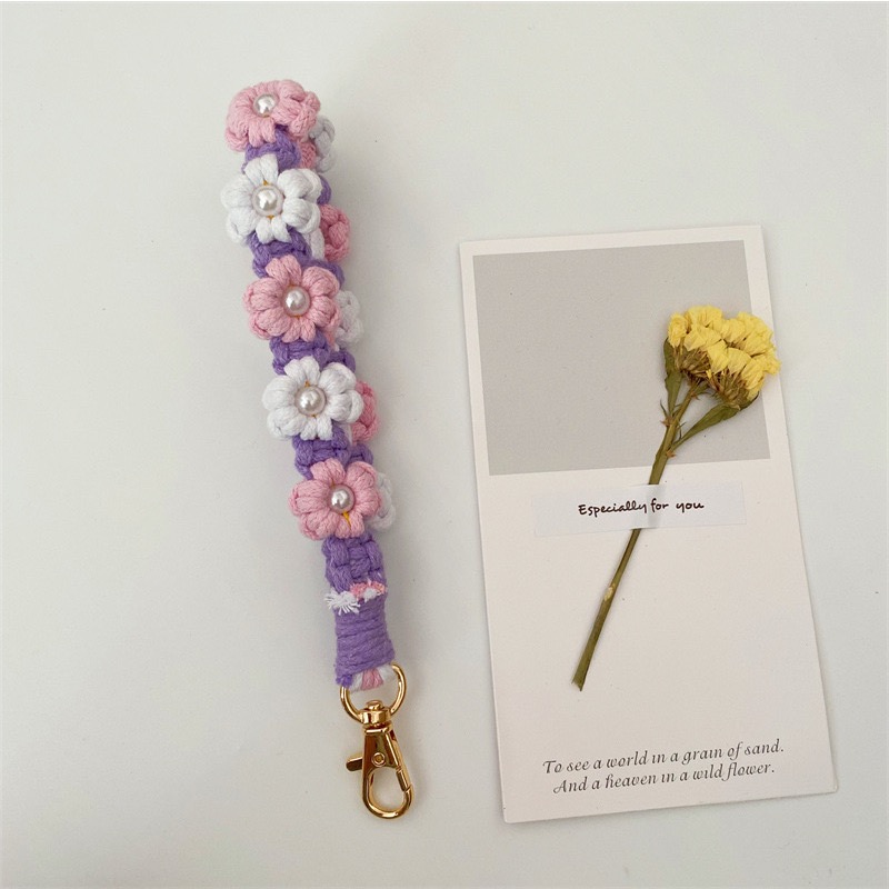 手工編織彩色可調節 手機防丟繩 手機掛繩-細節圖5