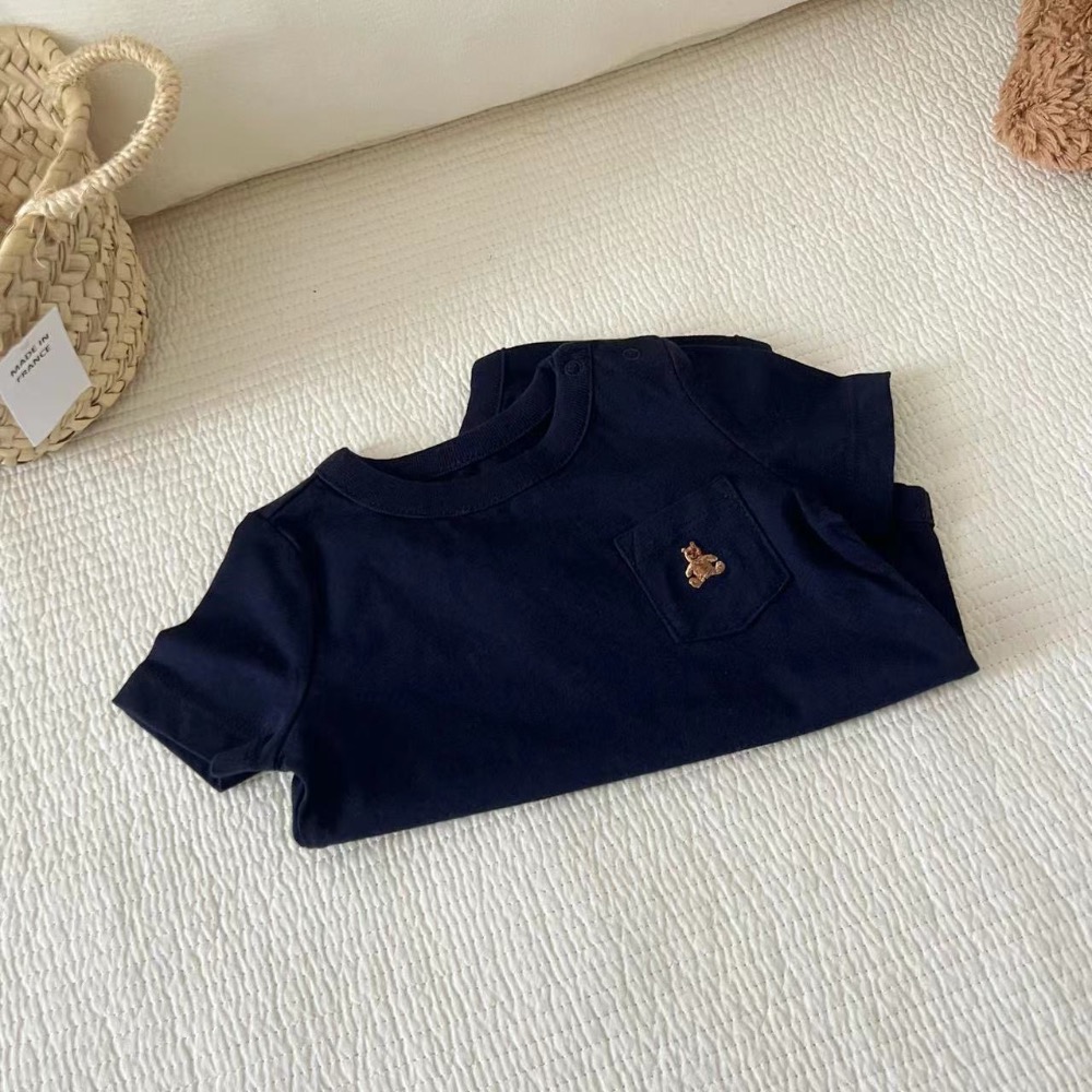 短袖哈衣新生嬰兒男女寶寶新生兒小熊夏季包屁衣連體衣爬服 K9-細節圖7