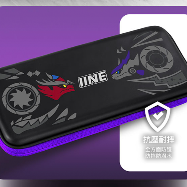 Switch NS周邊 良值 精靈寶可夢Pokemon朱紫風格 主機收納包 主機包 硬殼包-細節圖3