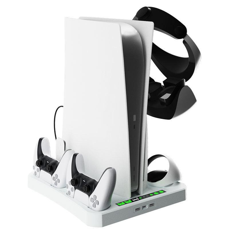 PS5主機VR2多功能散熱充電架可充雙手把雙VR2把手及充電顯示燈-細節圖2