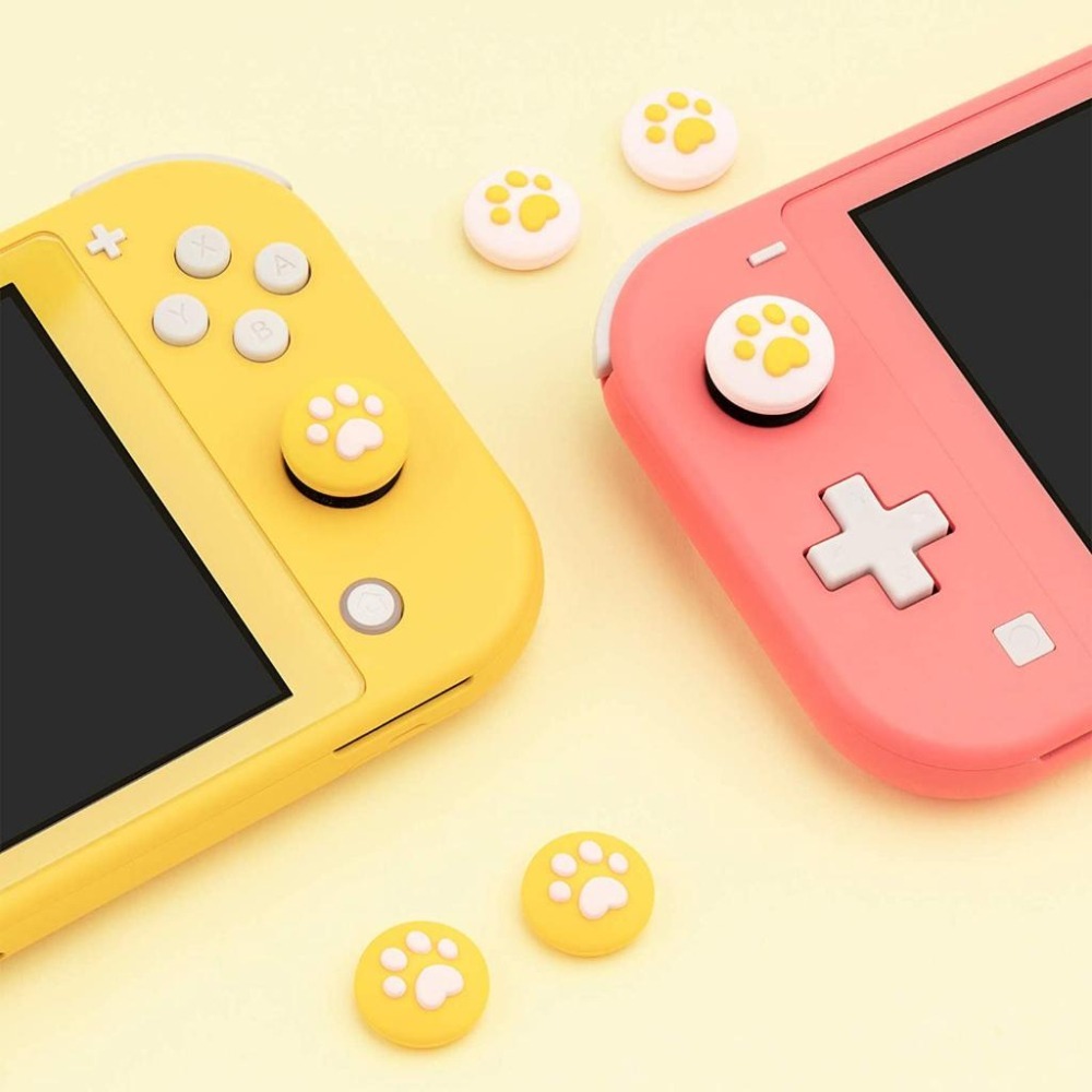 任天堂SWITCH Joy-Con專用3D貓掌蘑菇頭搖桿帽4入-細節圖4