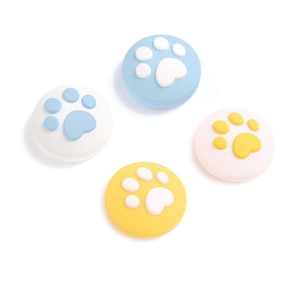 任天堂SWITCH Joy-Con專用3D貓掌蘑菇頭搖桿帽4入-細節圖7