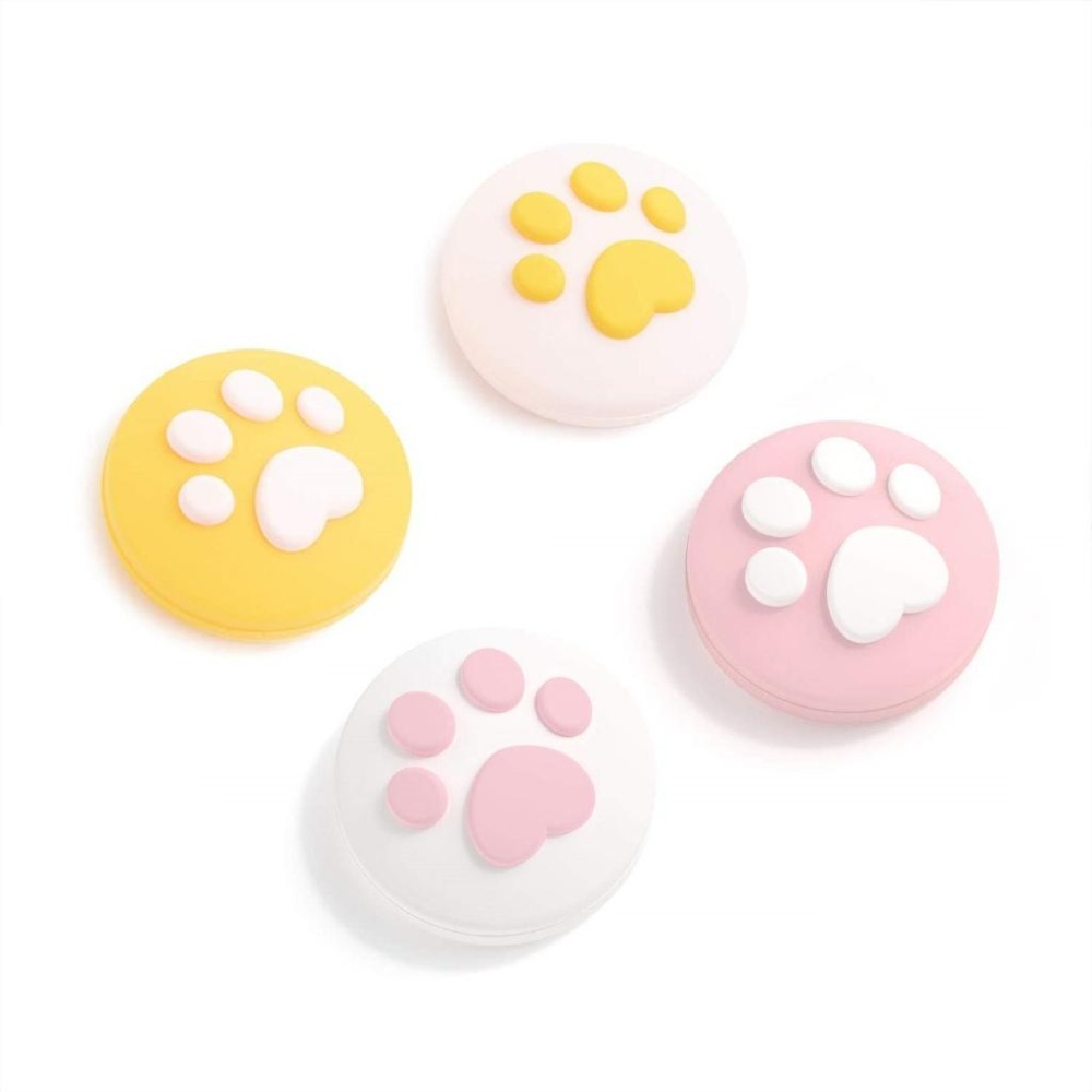 任天堂SWITCH Joy-Con專用3D貓掌蘑菇頭搖桿帽4入-細節圖8