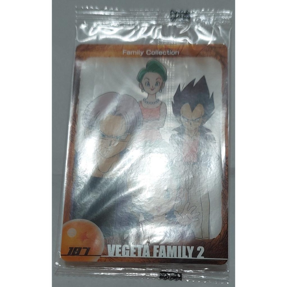 七龍珠 Dragonball 森永 食玩卡 角色卡 NO.187 (全新未拆封) 非萬變卡 亮卡 閃卡 請看商品說明-細節圖2