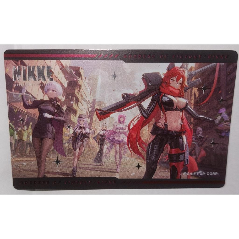 勝利女神 妮姬 NIKKE ALGERNON 第2彈 日版塑膠卡 角色收藏卡 金屬質感 SR卡 小紅帽 一周年-細節圖7