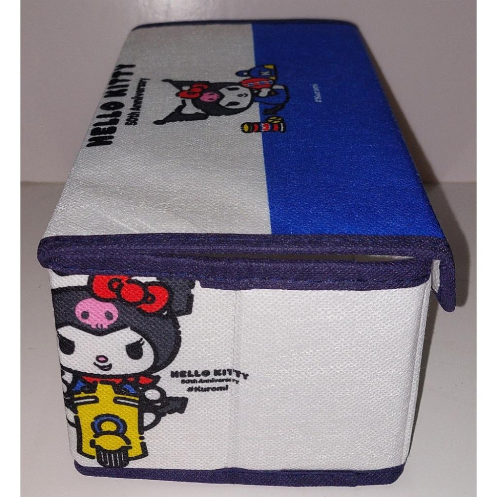 HELLO KITTY 50週年 庫洛米 酷洛米 不織布收納盒 (原價479的三麗鷗芝麻蛋捲禮盒附的)(僅賣盒子無蛋捲)-細節圖4