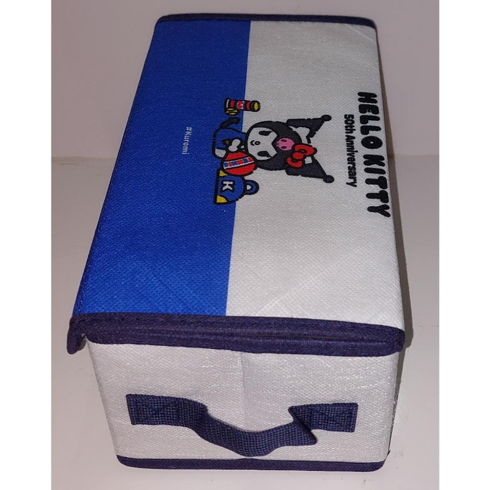 HELLO KITTY 50週年 庫洛米 酷洛米 不織布收納盒 (原價479的三麗鷗芝麻蛋捲禮盒附的)(僅賣盒子無蛋捲)-細節圖5