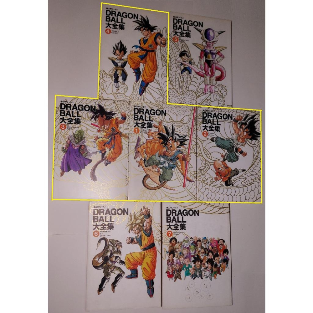 七龍珠Dragonball 大全集日版1刷鳥山明1-4賣場(全套7集不拆售) (請分開