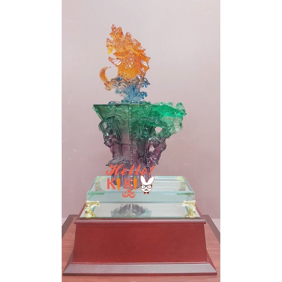 🏆琉璃  出類拔萃 含外框 升遷送禮 退休送禮 退伍賀禮 開幕送禮 新居落成送禮 喬遷賀禮 當選禮品 謝師賀禮  風水-細節圖5