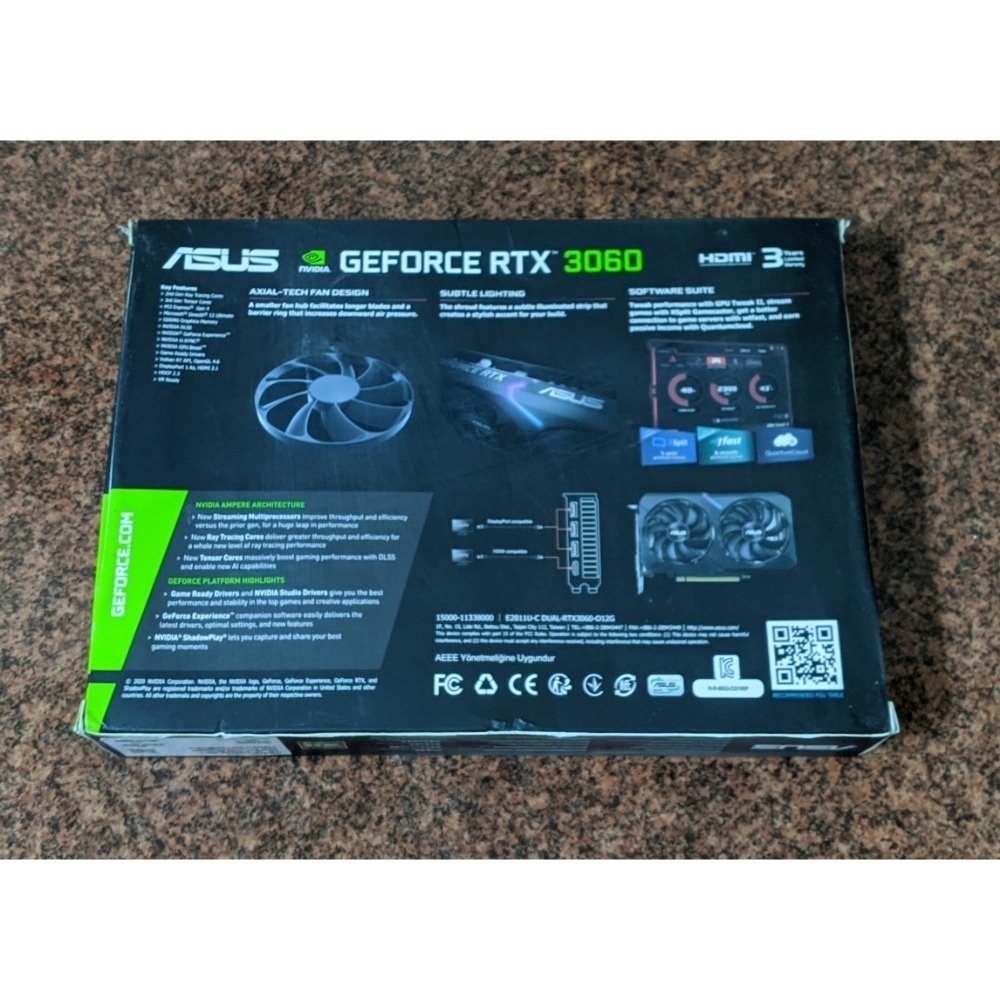 ASUS RTX 3060顯示卡空盒-細節圖2