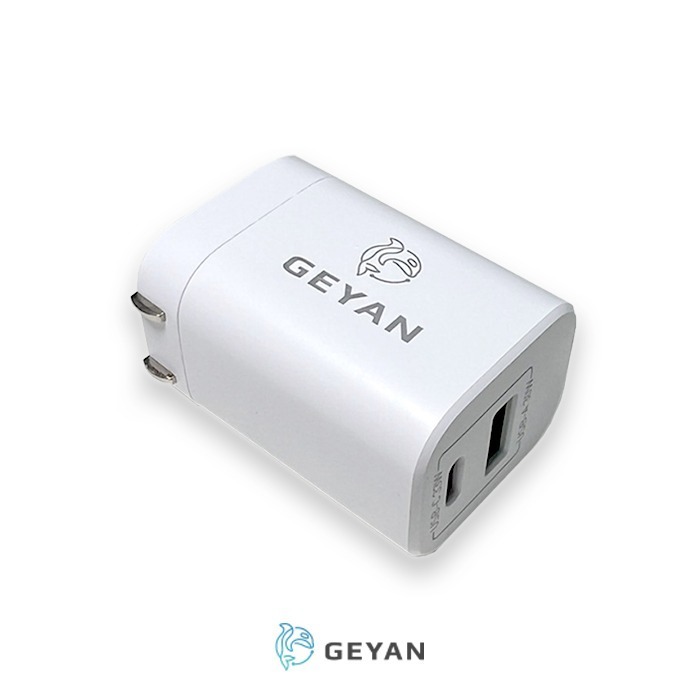GEYAN 33W快速充電器｜雙孔電源供應器-規格圖1