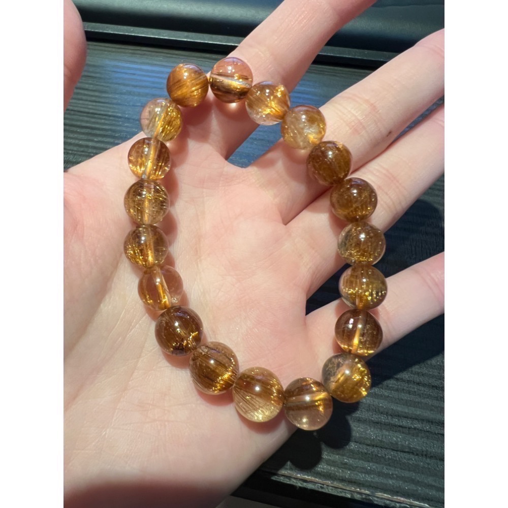 紅銅鈦手珠 紅銅鈦 水晶 9.5mm-細節圖5