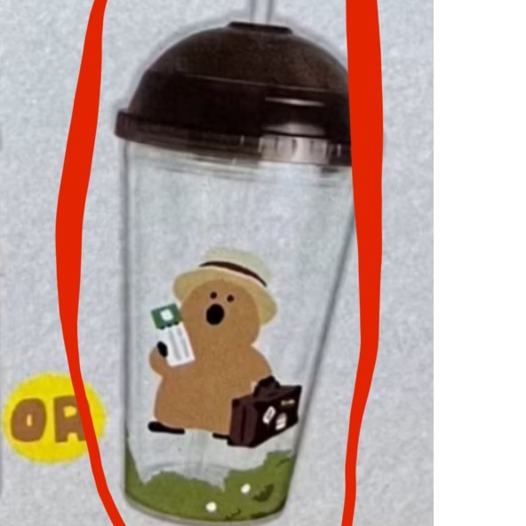 雙層透明吸管杯