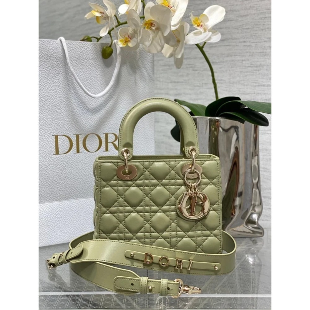 凱莉包包『只做原廠代購級別』9.9成新 超Mini 終極渠道 Dior Lady 黛妃包 經典女包 羊皮漆皮金扣銀扣琺瑯-規格圖1