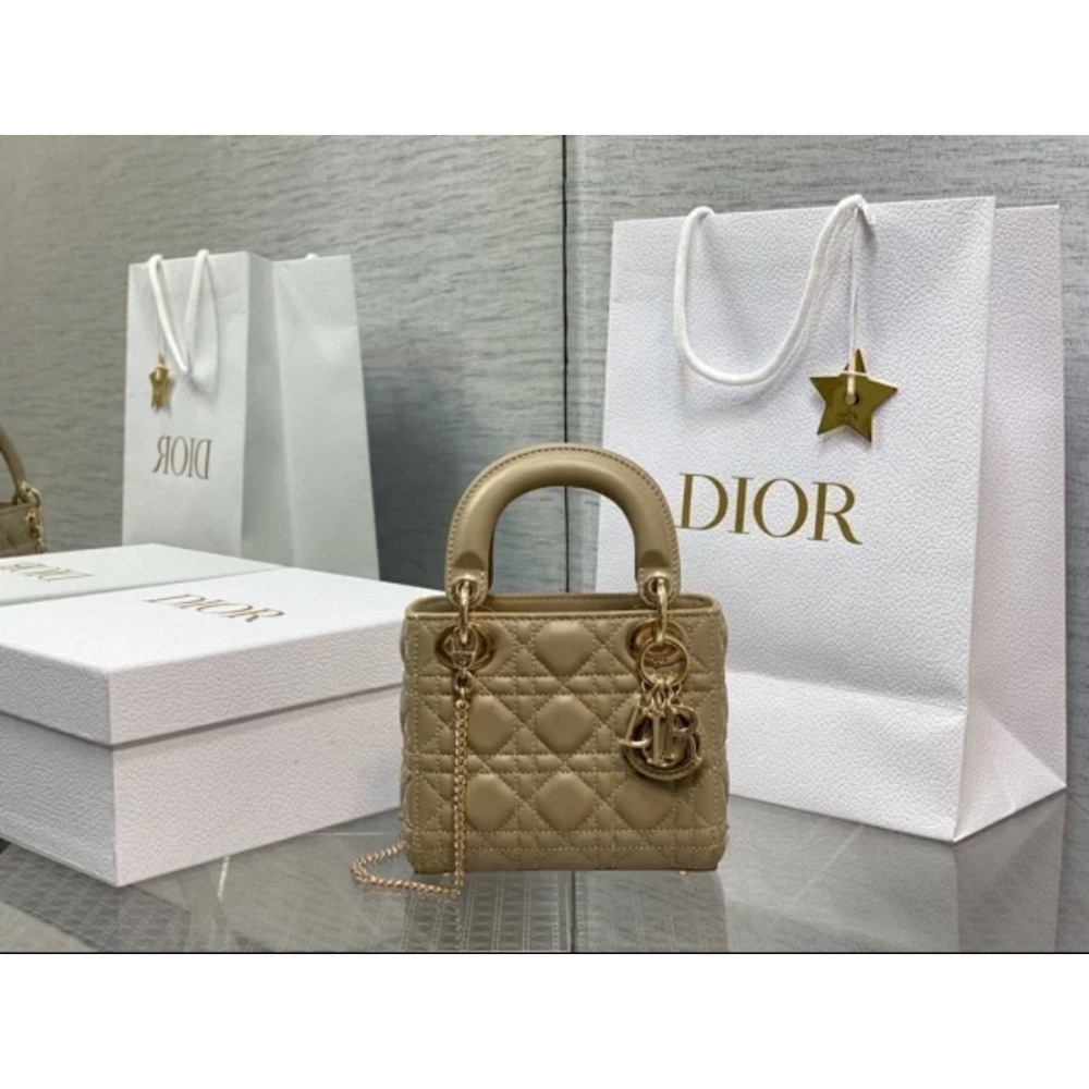 凱莉包包『只做原廠代購級別』9.9成新 三格 終極渠道 Dior Lady 黛妃包 經典女包 羊皮漆皮金扣銀扣琺瑯-規格圖1