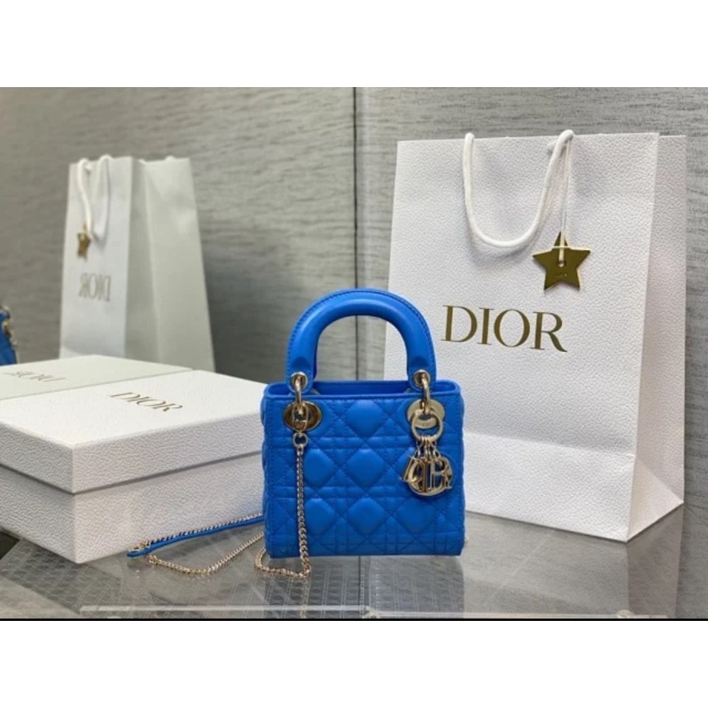 凱莉包包『只做原廠代購級別』9.9成新 四格 終極渠道 Dior Lady 黛妃包 經典女包 羊皮漆皮金扣銀扣琺瑯-規格圖1