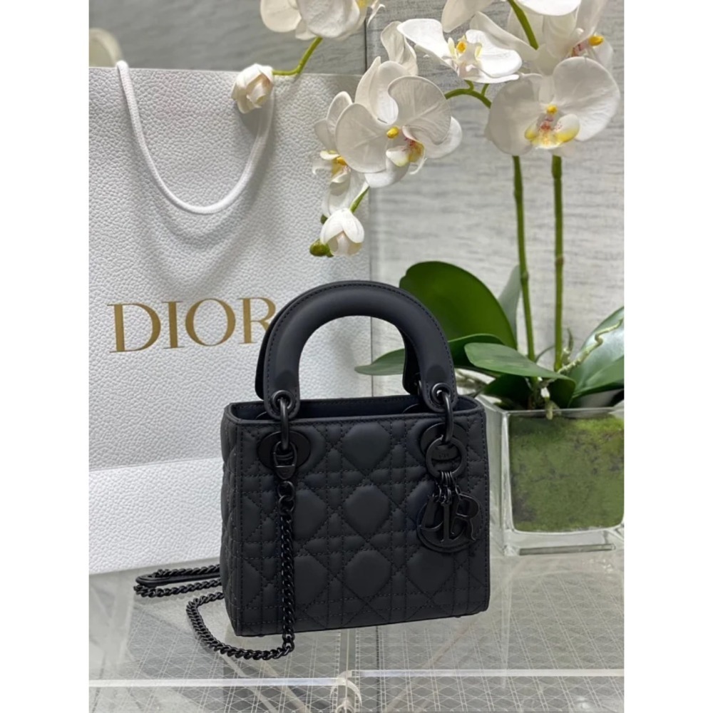 凱莉包包『只做原廠代購級別』9.9成新 六格 終極渠道 Dior Lady 黛妃包 經典女包 羊皮漆皮金扣銀扣琺瑯-規格圖1