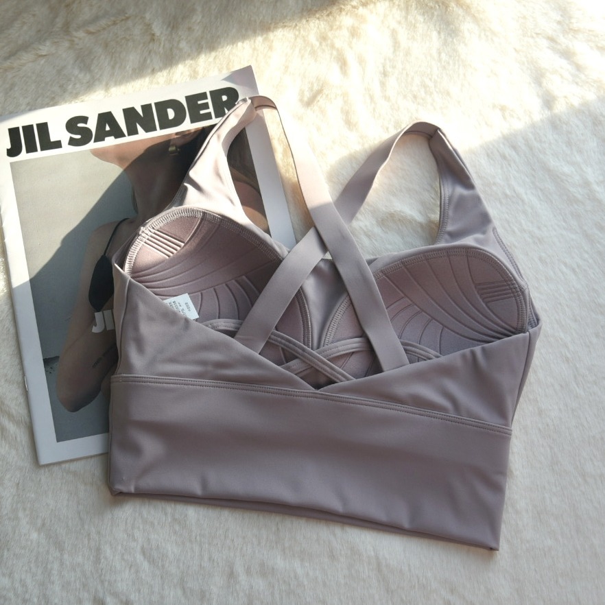 寬肩帶防震跑步聚攏健身背心-固定杯7色-規格圖4