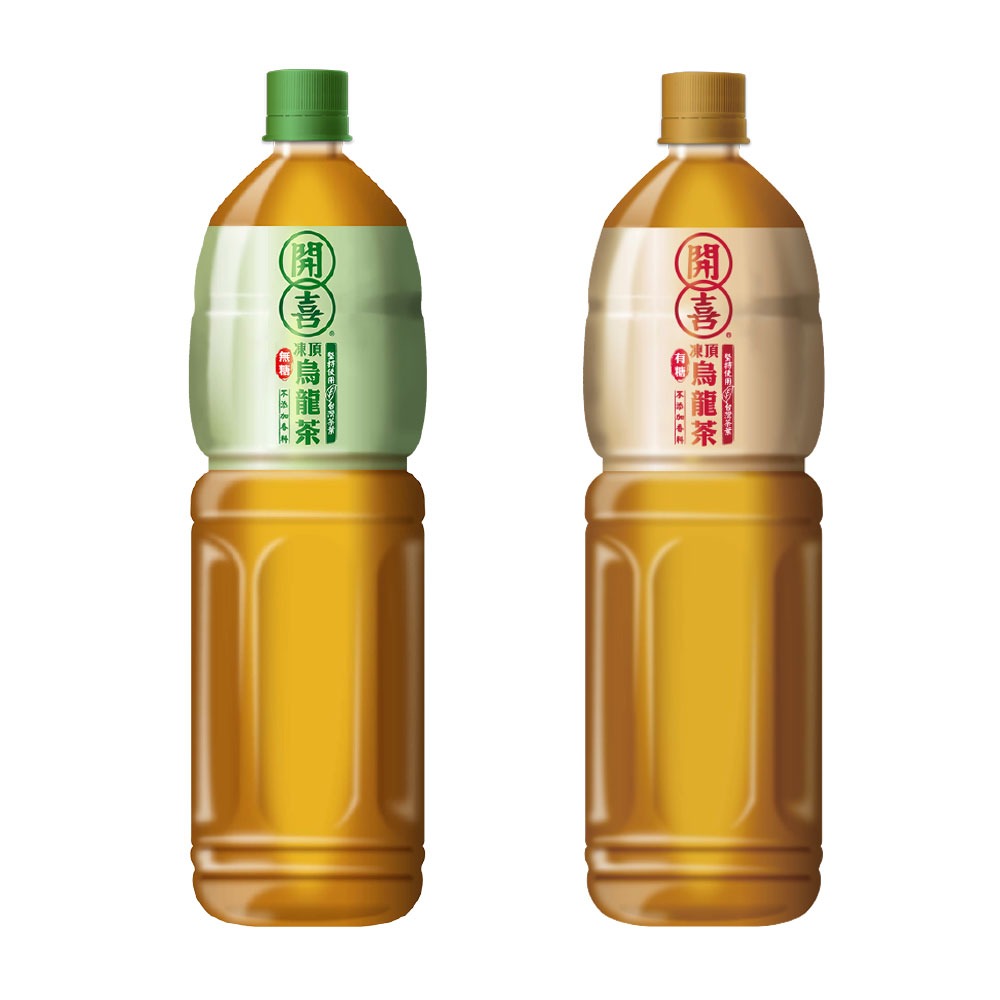 【家購網嚴選】開喜-凍頂烏龍茶有糖/無糖款 575ml 1500ml-細節圖2