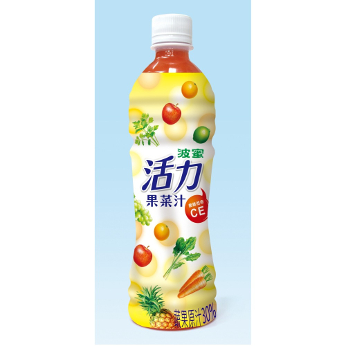 【家購網嚴選】波蜜 活力果菜汁 500gX24瓶/箱