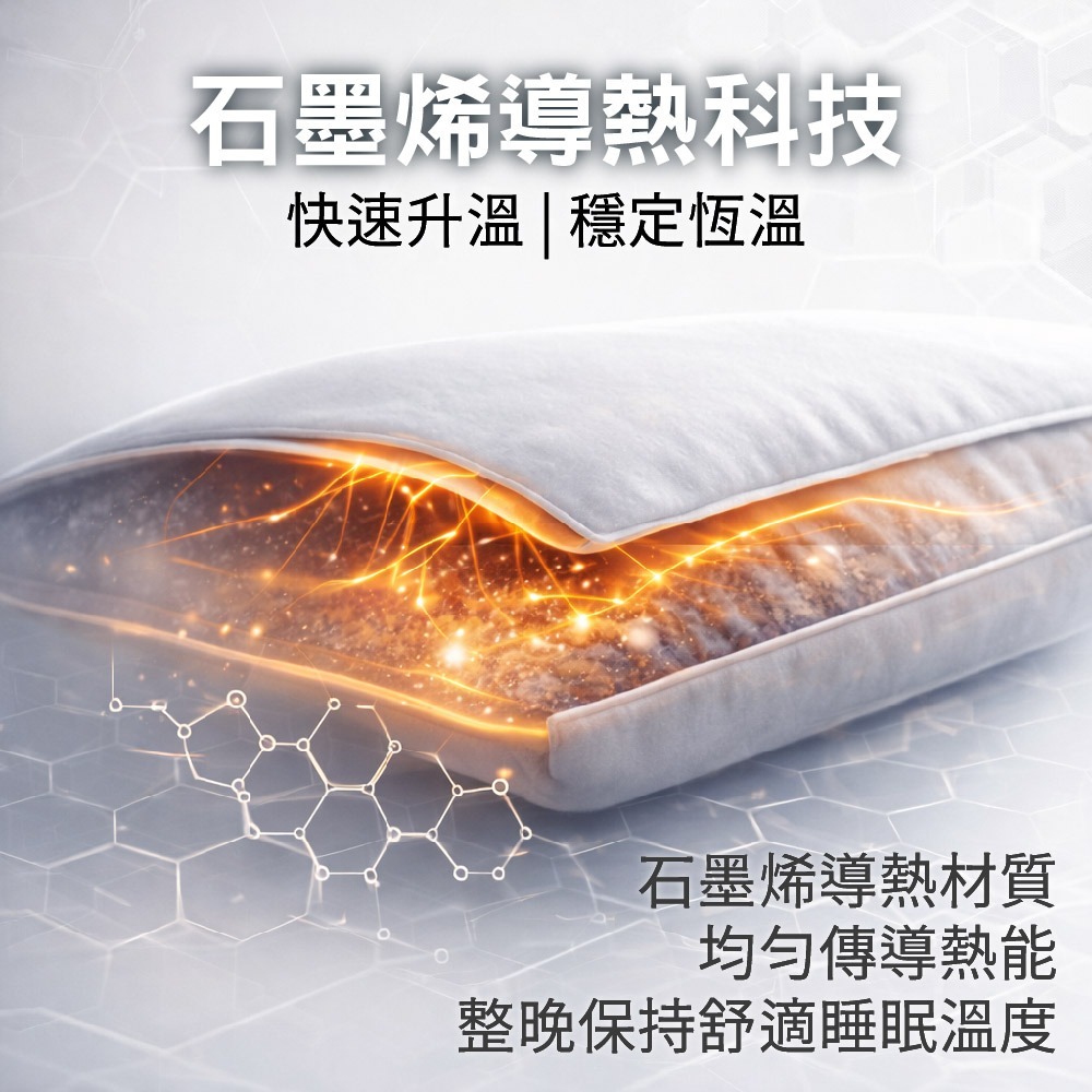 【家購網嚴選】石墨烯天然羊毛枕 70x45cm (1入)-細節圖2