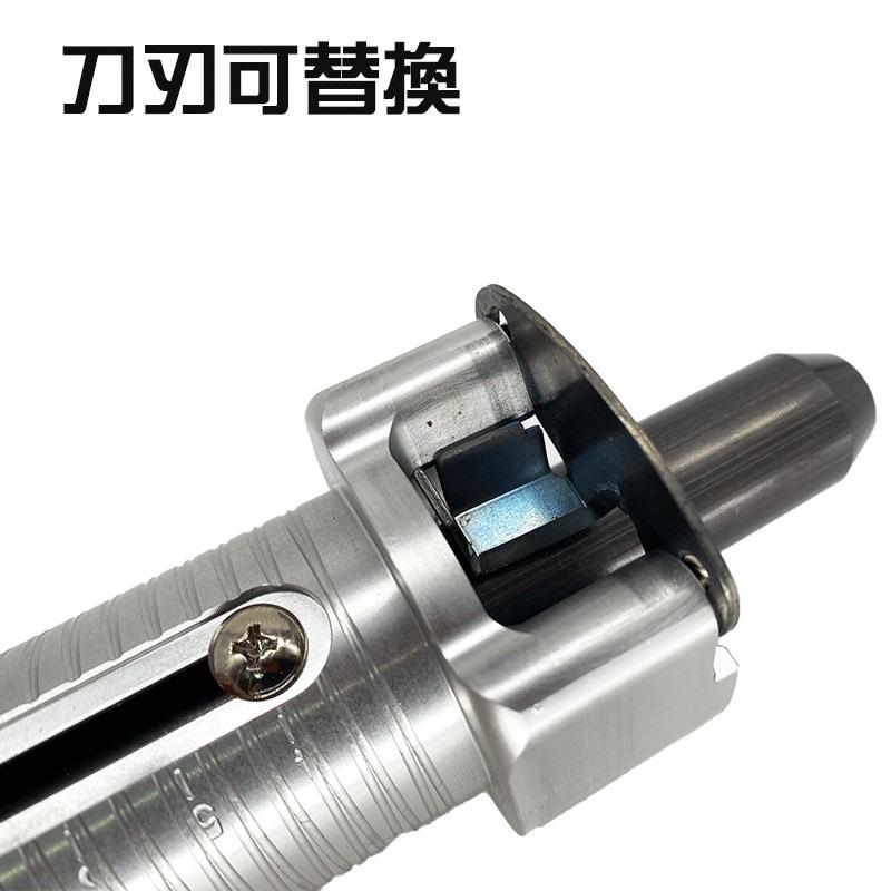 Asada 剝皮器 淺田 4分 6分 1吋 被覆管 壓接管 不鏽鋼水管 削皮器 剝皮 可手動 被覆管剝皮器-細節圖6