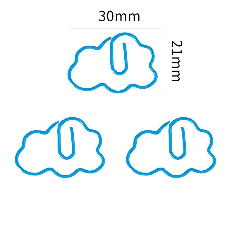 【JDS生活百貨】🛒小清新天空白雲雲朵 迴紋針   書籤回形針/辦公學習用品/可愛造型文具-細節圖2