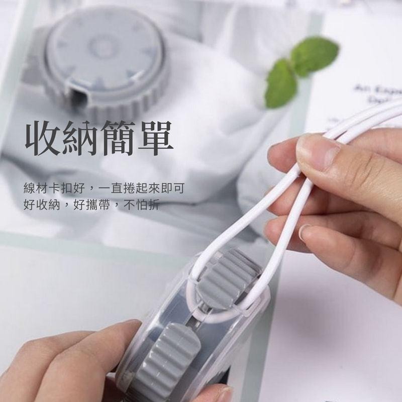 【JDS生活百貨】🛒日本KM 充電線收納捲線盒 攜帶方便  不怕線材纏繞  好收納的集線盒 1263-細節圖2