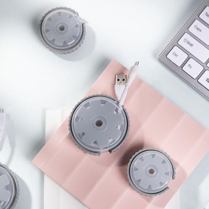 【JDS生活百貨】🛒日本KM 充電線收納捲線盒 攜帶方便  不怕線材纏繞  好收納的集線盒 1263-細節圖4