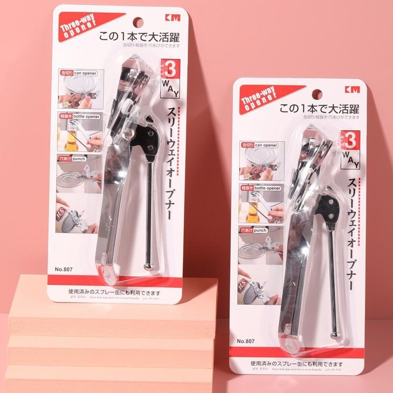 【JDS生活百貨】🛒 日本KM.807 多功能開罐器 開瓶開罐器 露營小物 生活用品 廚房用品 露營餐具-細節圖5