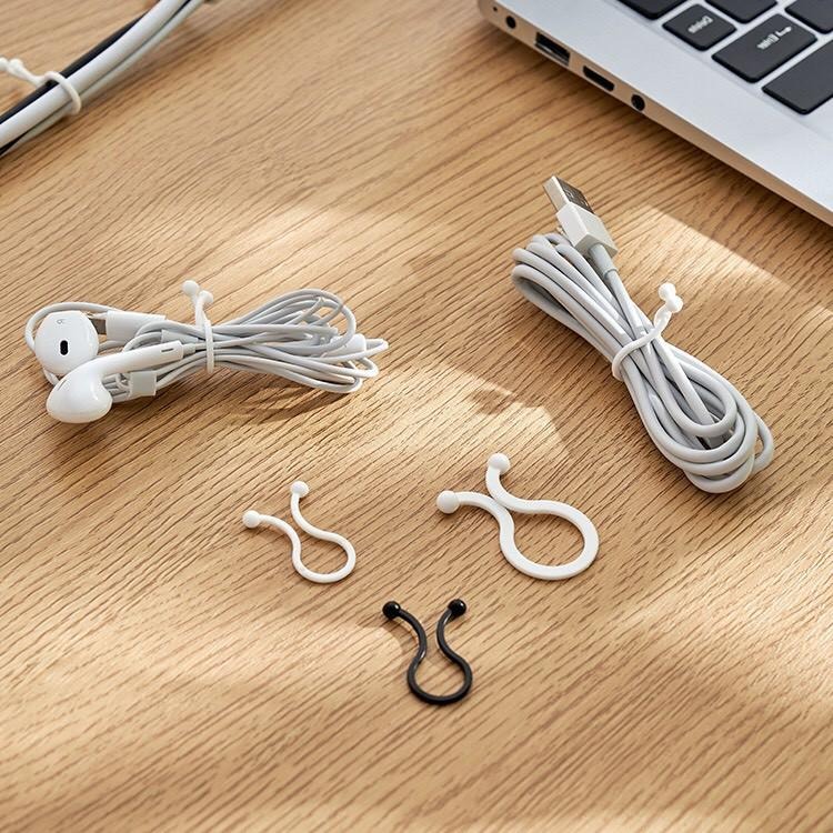【JDS生活百貨】🛒日本KM.585 家用耳機繞線器 數據線收納扣 創意鈕扣式旅行便攜集線纏繞/3C周邊-細節圖7