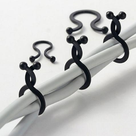 【JDS生活百貨】🛒日本KM.585 家用耳機繞線器 數據線收納扣 創意鈕扣式旅行便攜集線纏繞/3C周邊-細節圖9