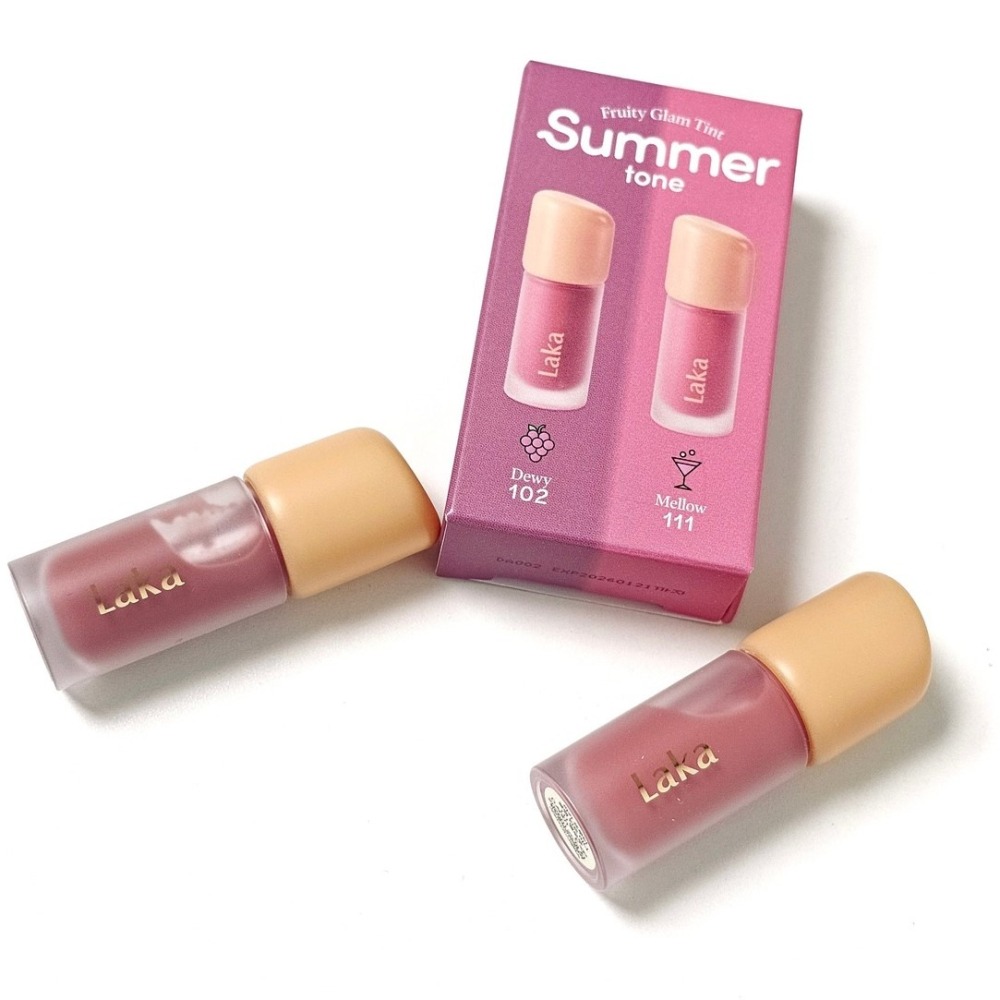 Laka｜果然持久水光唇釉｜純素 無性別彩妝 迷你兩入組 1.9gx2｜AnniuKr｜-細節圖3