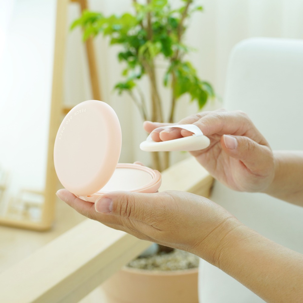 SO NATURAL｜蜜桃爽身粉餅 爽身蜜粉 蜜桃芳香 韓國人氣品牌｜AnniuKr｜-細節圖2