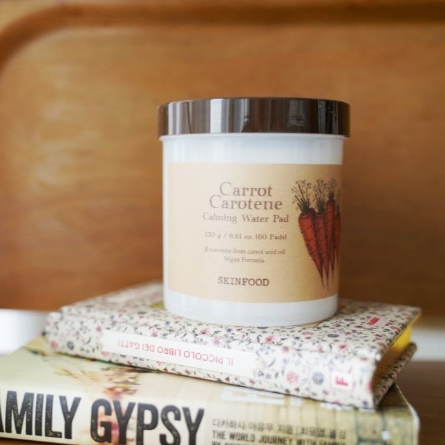 SKINFOOD｜純素胡蘿蔔鎮定爽膚棉片 純素 泛紅 舒緩 鎮定 補水 溫和 柔嫩 格狀純棉 棉片｜AnniuKr｜-細節圖5