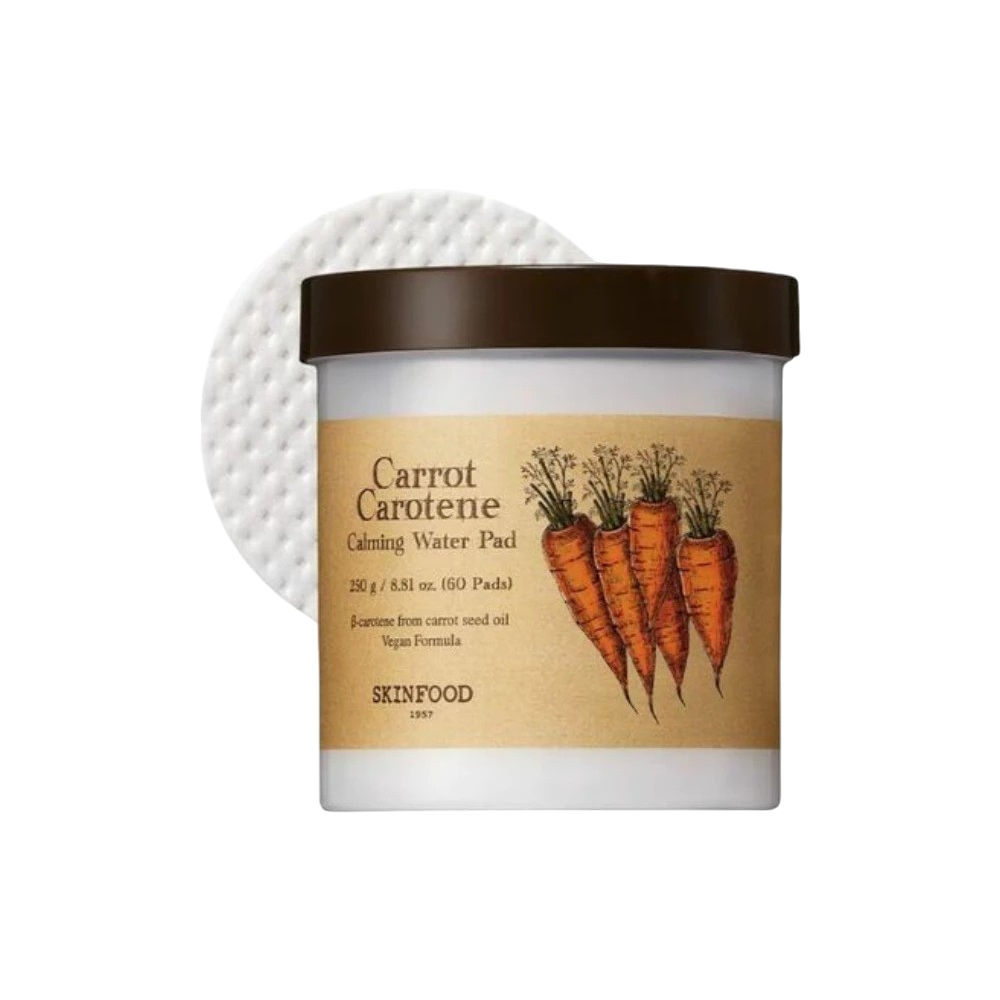 SKINFOOD｜純素胡蘿蔔鎮定爽膚棉片 純素 泛紅 舒緩 鎮定 補水 溫和 柔嫩 格狀純棉 棉片｜AnniuKr｜-規格圖8