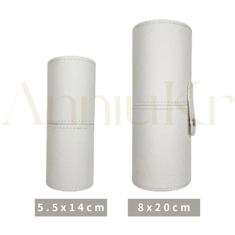 MIC｜♡小紅書♡ 化妝刷收納桶 PU皮革 攜帶方便 防水防塵 大小容量 六色可選｜AnniuKr｜-細節圖2